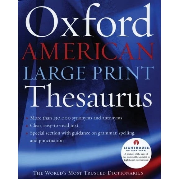 Pre-Owned The Oxford American Large Print Thesaurus (Hardcover) 0195300777 9780195300772