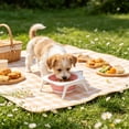 thumbnail image 2 of FEOLGEHLY Slow Feed Collapsible Silicone Dog Bowl, Non Skid Portable Travel Neck Care Pet Feeding Bowl Outdoor Food Water Bowl for Small Dogs and Indoor Cats Travel Pet Supplies, 2 of 6