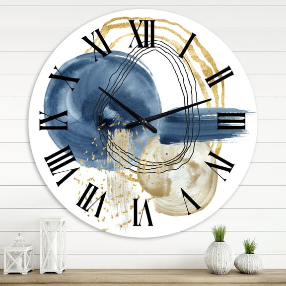 Designart 1 in Modern,Contemporary Wall Clock