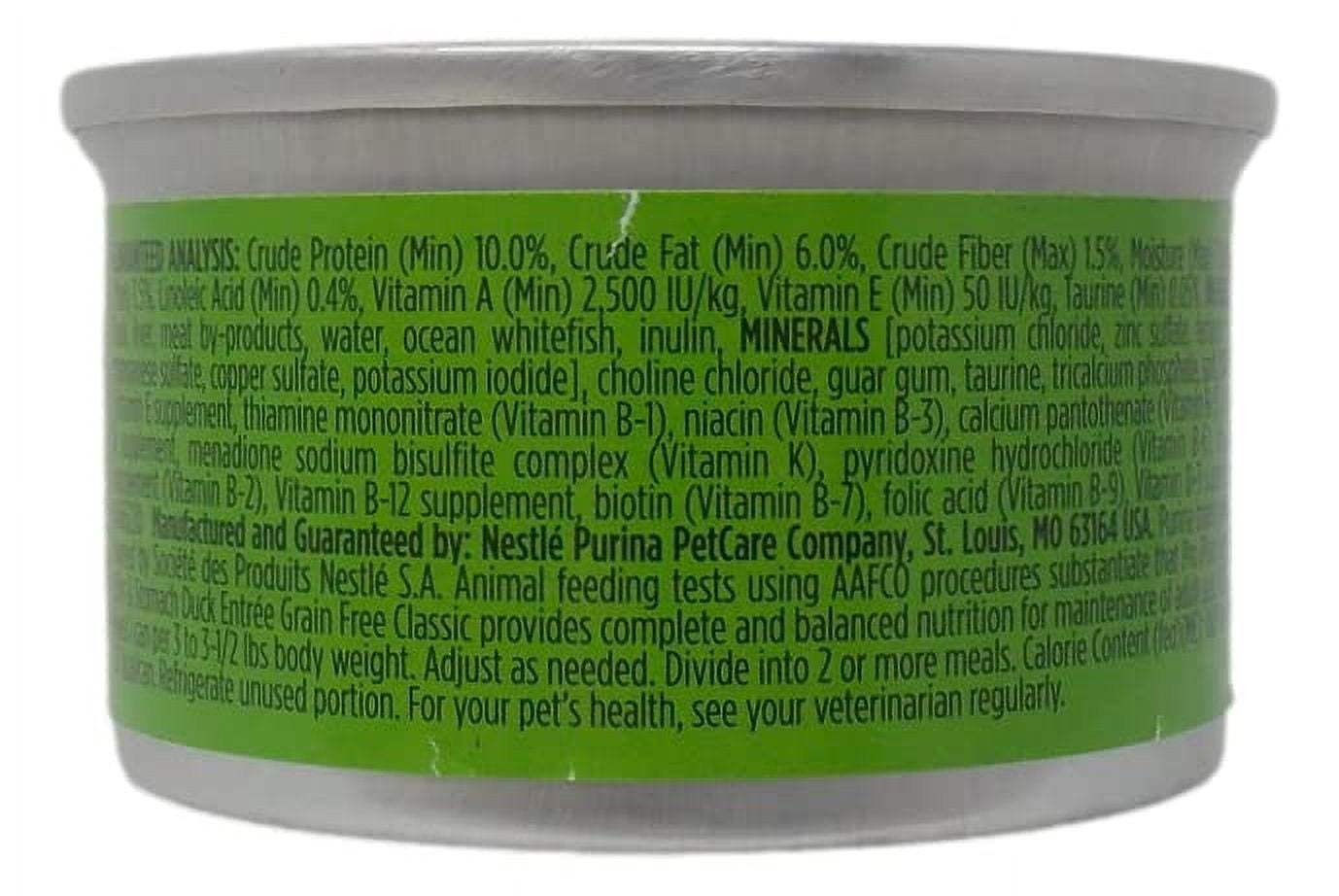 Wet Grain-Free Cat Food Sensitive Skin and Stomach Formula 2 Flavor (3) Each: Arctic Char Fish, Duck Entree (3 Ounces) | MerlinsMart Zine & Catnip Toy | Pro Plan