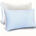 thumbnail image 2 of 2pcs king cooling pillows, hotel quality down alternative filling. Non-sag, breathable and washable. All-season support, great for hot sleepers., 2 of 8