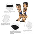 thumbnail image 4 of Saiise Sml Jeffy F Funny Socks Men Women Boys Kids Adults Novelty Graphic Crew Tube Socks Crazy Design Casual Dress Socks for Sports,Running,Travel, 4 of 7