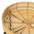 thumbnail image 6 of JONATHAN Y Malia 20" Coastal Bohemian Faux Rattan Round Tray End Table with Metal Base, Natural, TBL2509A, 6 of 6