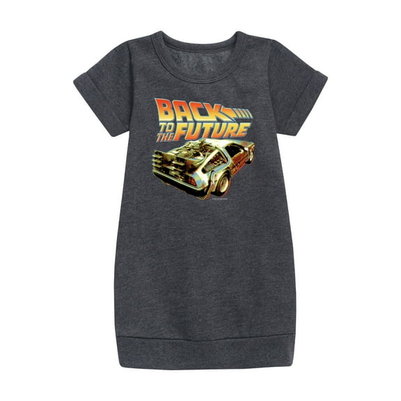 Back To The Future - DeLorean Time Machine - Toddler & Youth Girls Fleece Dress