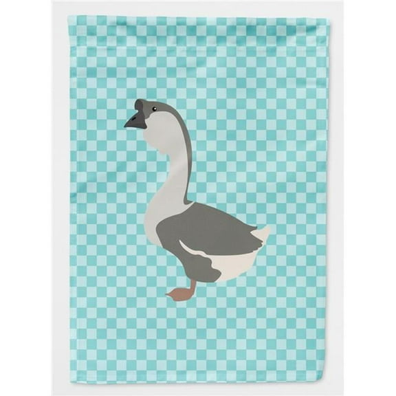 Caroline's Treasures BB8073GF African Goose Blue Check Flag Garden Size , Small, multicolor