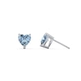 thumbnail image 2 of Boucles d'Oreilles Clous Pierre de Naissance Cœur, 2 of 4