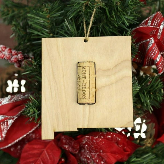 Torched Wine Cork Holder Ornaments Christmas Tree Rope Hanging New Mexico