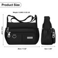 thumbnail image 2 of PouchPort Unisex Polyester Shoulder Crossbody Bag, Multipurpose Purses and Handbags, Black, 1-Piece, 2 of 8