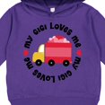 thumbnail image 3 of Inktastic My Gigi Loves Me Toddler Hoodie, 3 of 4