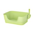thumbnail image 1 of Bandeja de arena para mascotas con parte abierta, caja de arena antisalpicaduras para gatos, lados altos con cuchara para todo tipo de arena Verde, 1 of 8