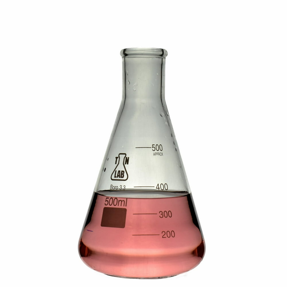 Erlenmeyer Flask Borosilicate Glass Conical Flask 500ml