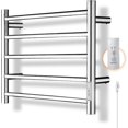 thumbnail image 1 of Chauffe-serviettes Chauffant, Porte-Serviettes Électrique 5 Bars avec Minuterie Intégrée, Porte-Serviettes en Acier Inoxydable pour Salle de Bain Hôtel Gym RV Spa, Chauffage Rapide, à Brancher (Chrome), 1 of 6