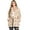 Khaki, variant on Women's Cozy Soft Sherpa Teddy Coat Plaid Shacket (S, Khaki)