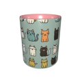 thumbnail image 2 of Cute Cat Doodle Coffee Mug Fun Custom Ceramic Mugs 11oz Pink, 2 of 5