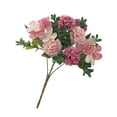 thumbnail image 2 of Ramo artificiales, arreglos florales, de de seda, para fiesta, comedor, mesa, dormitorio, decoración para sa de Rosado Baoblaze Ramo de flores, 2 of 8