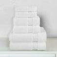 thumbnail image 7 of 6-Piece Fade Resistant Bath towel, Hand and Washcloth Set - Cotton, White, 7 of 7