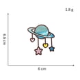 thumbnail image 2 of 19 Pcs Embroidery Iron-on Patch, Purple Planet Space Patch Sticker Sky Rabbit Applique Iron-on Patches Decals For T-shirt, Jeans, Clothes, Bags, Hats, 2 of 5