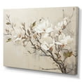 thumbnail image 2 of Designart "Dreamy Beige Magnolia Blossoms I" Magnolias Canvas Prints, 2 of 7