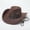 Coffee, variant on Cowboy Hat Wide Brim Felt Western Style for Men Women Outdoor Ranch Farm Riding Sun Protection Vintage Fashion Costume Accessory Party Dress Up Headwear