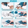 thumbnail image 6 of HORMY Cordless Electric Scissors with Two Blades, 3.6V Super Scissors Rechargeable with Safety Lock, for Cardboard Cutting Fabric Paper Sewing, Blue, 6 of 10
