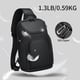 thumbnail image 5 of FENRUIEN Bolso Cruzado Mochila Cruzada con Puerto de Carga USB, Negro, 5 of 8