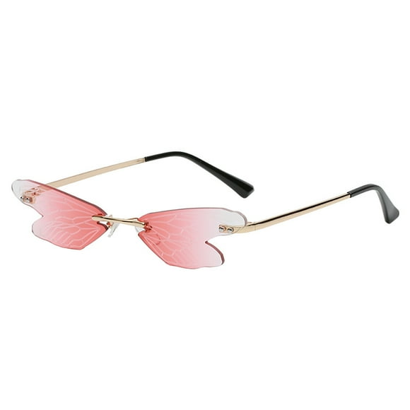 GOOHOCHY 1pc Eyewear Exquisito Lovely Dragonfly Wings Diseño de gafas de sol de gafas de sol
