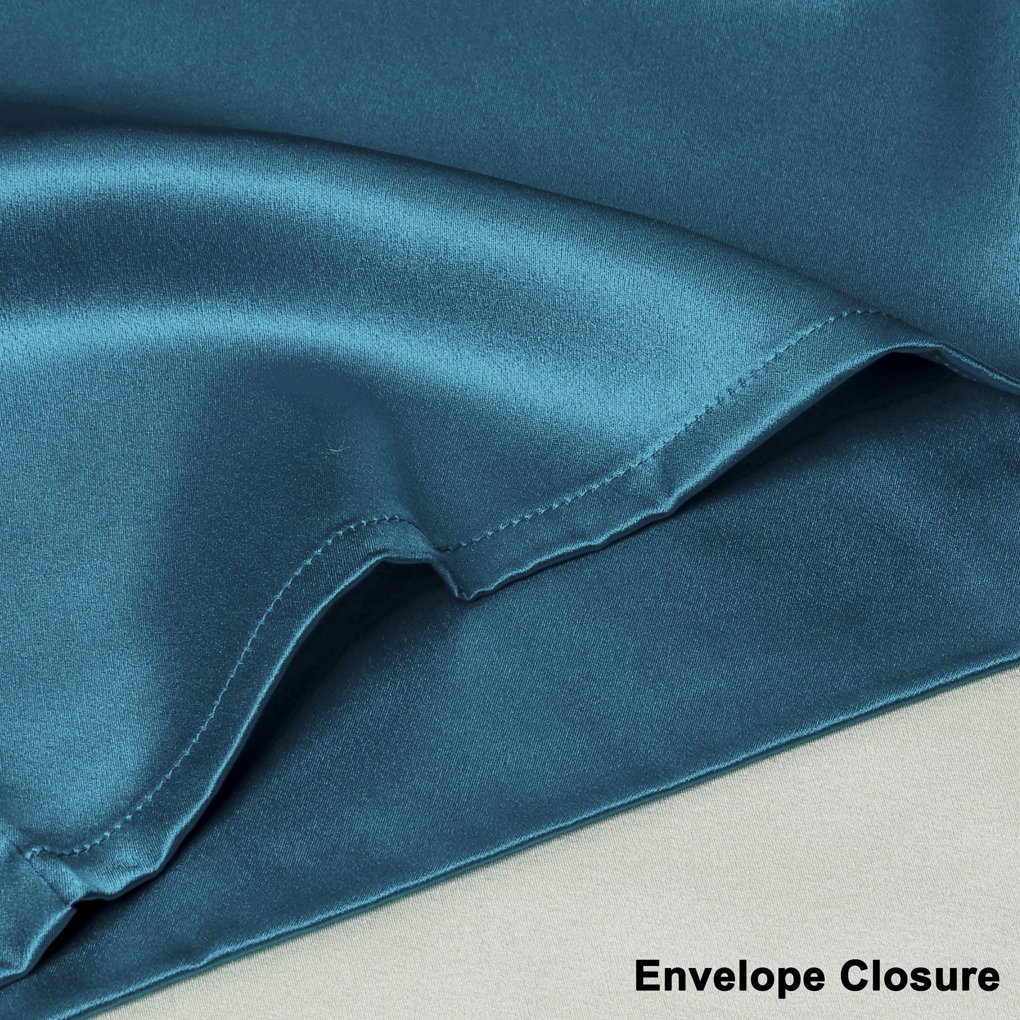 PiccoCasa 1 Pc 19 Momme Silk Pillowcase for Hair and Skin, Standard Peacock Blue