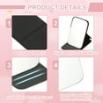 thumbnail image 3 of Uxcell Small Rectangle Pocket Mirror for Purse, 4.33 x 2.76 Inch Compact Makeup Mirror with Leather Case, Travel Mirror Handheld Mirror for Women, Girls, Purse, Gift(Pink), 3 of 7