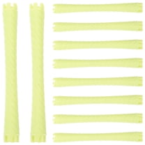 HEANUJJ Plastic Flexible Perm Rods for Attractive Curls, Easy to Use, Yellow, 10Pcs