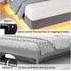 thumbnail image 5 of Gris tamaño completo floating marco de cama con LED lights y estación de carga - metal slats support, no necesita colchón base, 5 of 7