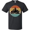 thumbnail image 3 of Inktastic Snowmobile Retro Sunset T-Shirt, 3 of 5