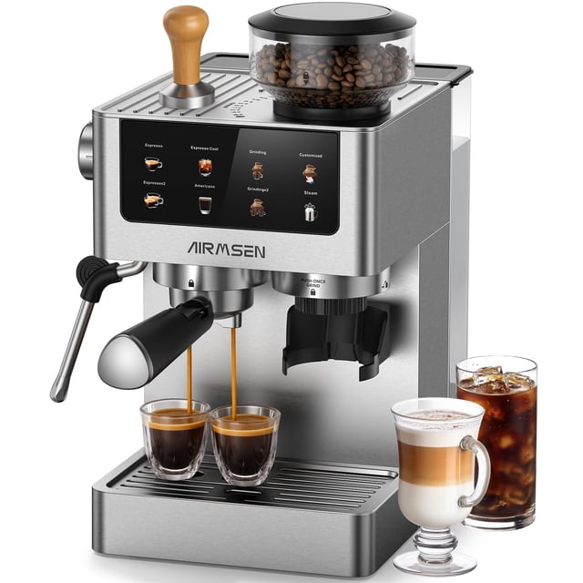 Máquina de espresso AIRMSEN BCM2308 20 bar con espumador de leche