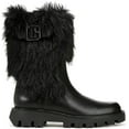 thumbnail image 2 of Franco Sarto Women's Brina Mid Calf Lug Bottom Boot Black Fur 8.5M, 2 of 5