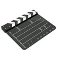 thumbnail image 2 of Claqueta De Cine Claqueta De Madera Colorida Con Material Orgánico Acrílico Para Juegos De Rol, Edición, Producción De Video, Película, Fotografía De Cámara, Etc. ANGGREK Tablero negro con rayas blancas, 2 of 8