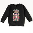 thumbnail image 2 of Pink and Teal Nutcracker Patchwork Print - Toddler Graphic Sweatshirt and Youth Graphic Sweatshirt, 2 of 19