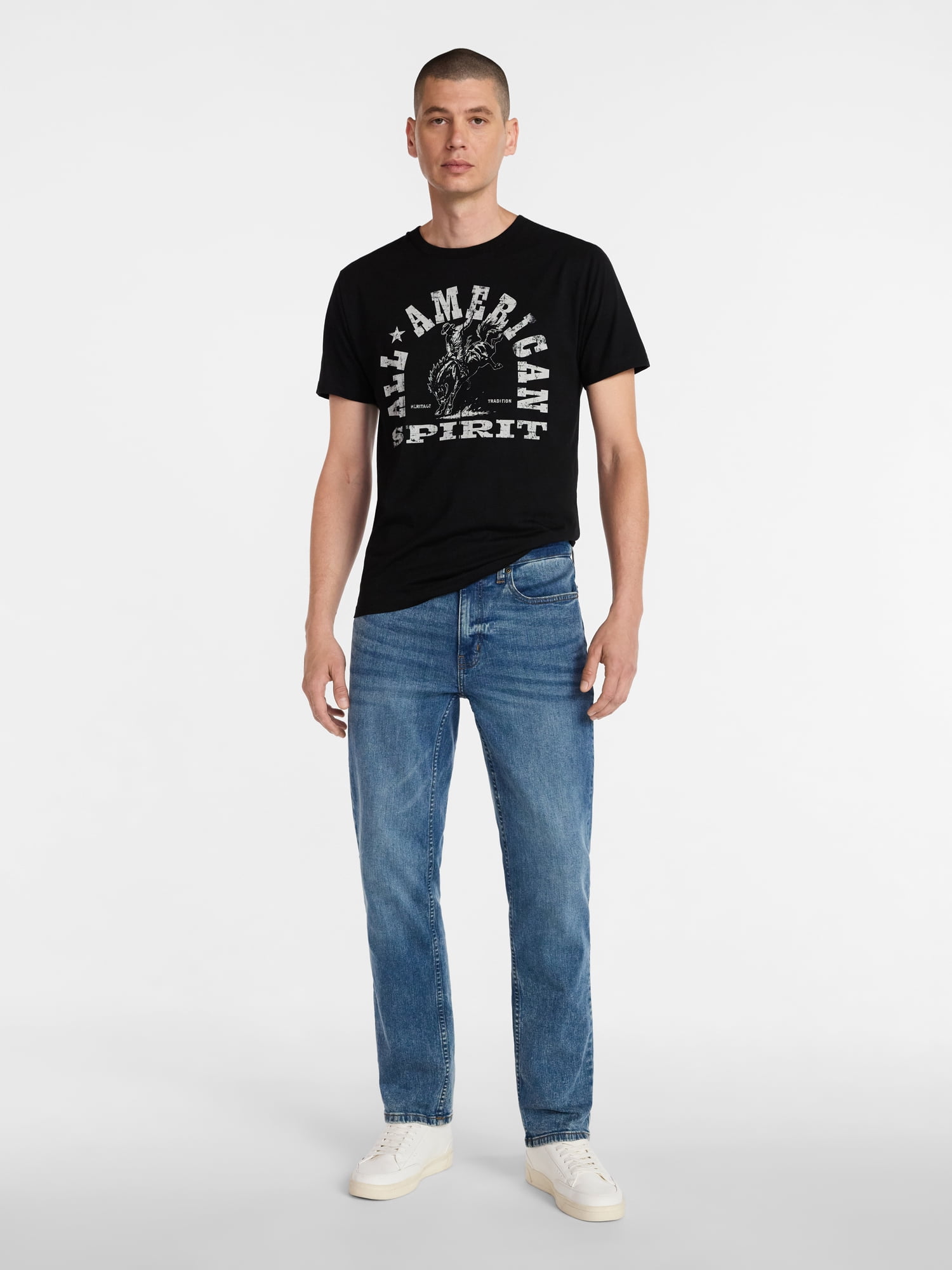 Americana Men's and Big Men's American Spirit Graphic Tee Shirt from Way to Celebrate, Sizes XS-3XLT