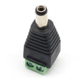 thumbnail image 3 of 20 piezas 10 macho + 10 hembra adaptador de conector de alimentación CC 2,1x5,5mm enchufe para CCTV, 3 of 5
