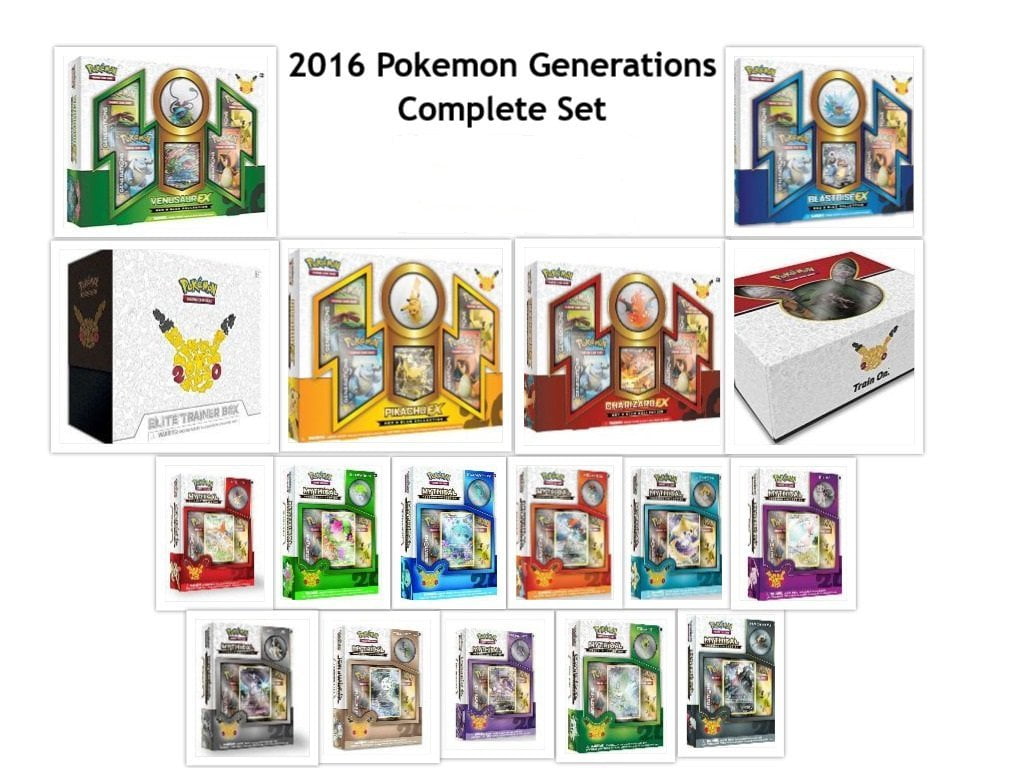 Pokemon 2016 Generations Complete Set by FED USA. Generations Elite