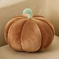 thumbnail image 2 of Almohadas Adultos NiñOs Calabaza Juguetes De Peluche Almohada De Calabaza Esponjosa CojíN De SalóN Relleno XBTCLXEBCO 13.78";Marrón, 2 of 6