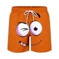 thumbnail image 5 of ibiyuan Men Swim Trunks 5 Inch 3d Cartoon Smile Face Lightweight Mens Shorts Elastic Waist Mens Bathing Suits Beach Swimming Pool Swimwear, 5 of 5