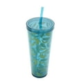 thumbnail image 3 of Mainstays Blue Plastic Sipper Tumbler 27 Ounces, 1pc, 3 of 4