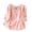 Pink, variant on 2026 Womens Summer Tops Embroidered Cotton Linen Blouse 3/4 Sleeve Peasant Tops with V-Neck Ethnic Style