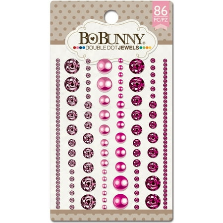 Bunny Embellishment - BBU11707526 BO BUNNY DOUBLE DOT JEWELS THINK PINK