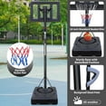 thumbnail image 5 of Portable Basketball Hoop Outdoor, 7.5-10FT Height Adjustable Basketball Stand System with 44 Inch Backboard and Wheels, Basketball Goal for Youth Adults Indoor Outdoor, 5 of 7