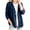Dark Blue, variant on Women's Classic Button Front Denim Jacket, V-Neck Stretch Denim Jacket, Breathable Fabric Loose Fit for Daily White S(S)