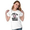 thumbnail image 3 of So Empty Inside Donut Sweet Tooth Womens Fitted Plus Size Graphic Tee Brisco Brands 2X, 3 of 5