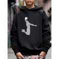 thumbnail image 3 of Mikrdoo Kid Boy's Spring Fall Sweatshirt Basketball Player Print Long Sleeve Comfy Loose Casual Pullover Hoodies Size 5-14, 3 of 9