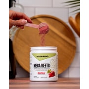 NutraBio Mega Beets- Organic Beet Root Powder Nitric Oxide Superfood, NO3-T Nitrates and Antioxidants - Super Beets Supplement- Supports Performance, Circulation, Blood Flow, Overall Health - 30Sv