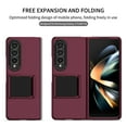thumbnail image 2 of Mantto for Samsung Galaxy Z Fold 4 5G, Folding Bracket Kickstand Military Grade Drop Protection,Skin-Friendly PC Back, Anti-Scratch Anti-Fingerprint case For Samsung Galaxy Z Fold 4 5G, Winered, 2 of 14