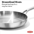 thumbnail image 5 of OXO Mira Tri-Ply Stainless Steel 12" Frying Pan Skillet, 5 of 6